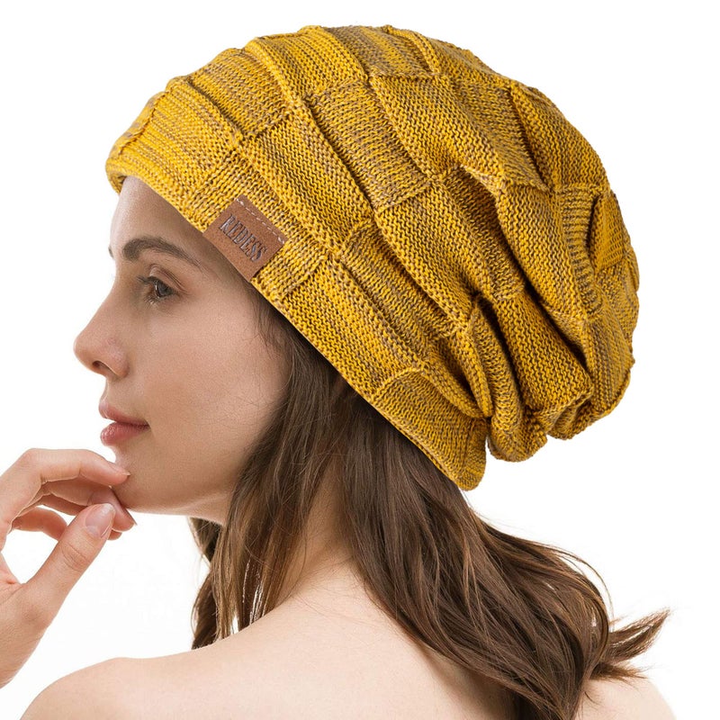 REDESS Beanie Hat for Men and Women Winter Warm Hats Knit Slouchy Thick Skull Cap - Image 5